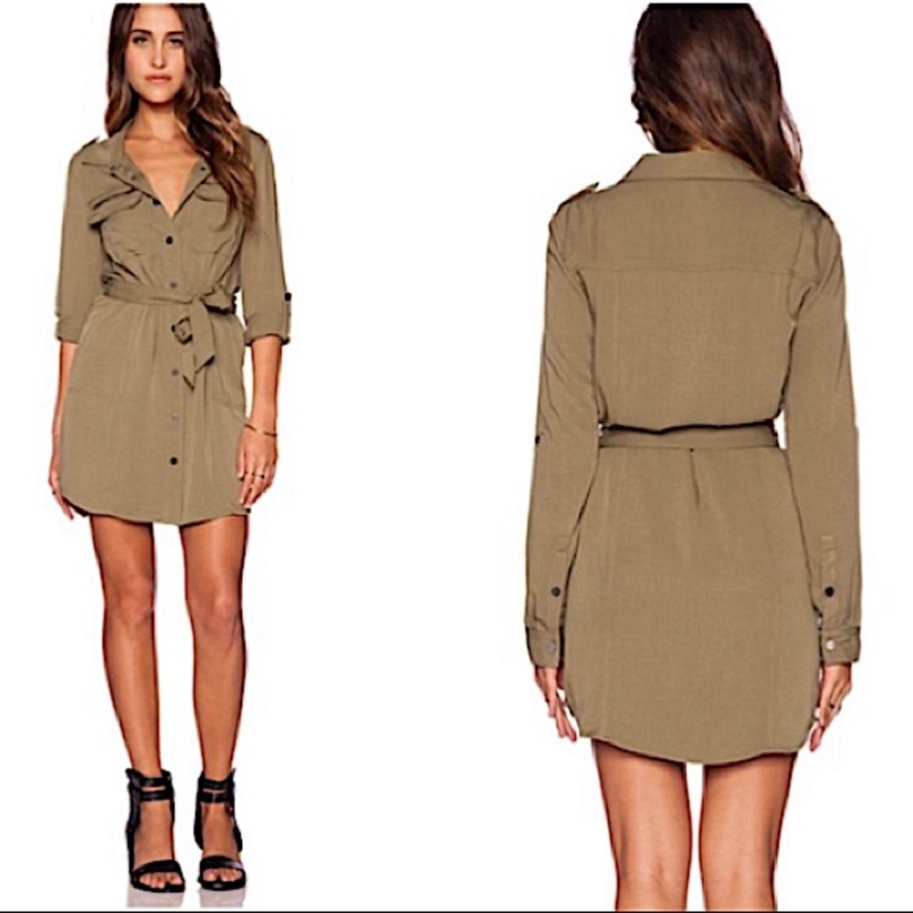 SANCTUARY Village Military Shirt Dress: Small
